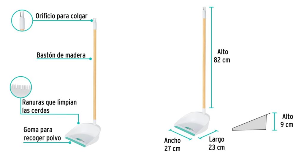 Recogedor con bastón – Klintek – KN Materiales